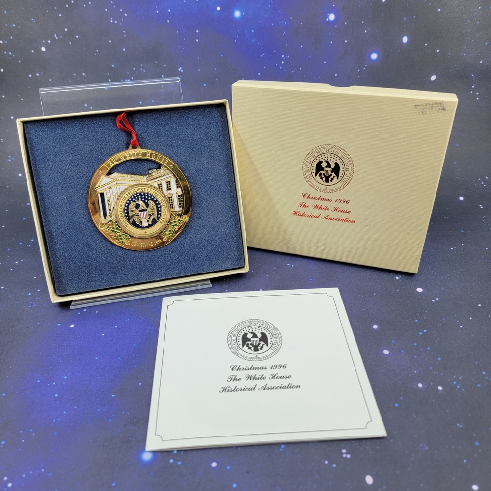 1996 White House Historical Assoc. Millard Fillmore Christmas Ornament W/ Box